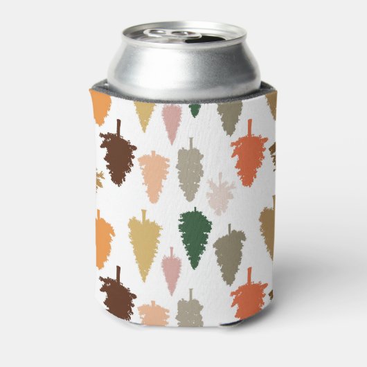 Kleurrijk pineboompatroon blikjeskoeler (Blikje Achterkant)