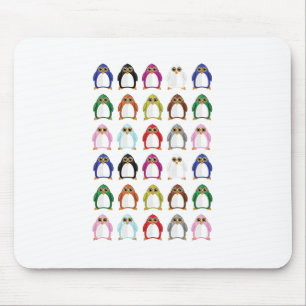 Kleurrijk Pinguïn Patroon Cute Kawaii Leuke Bureau Muismat