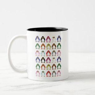 Kleurrijk Pinguïn Patroon – Leuke Regenboog Dier Tweekleurige Koffiemok