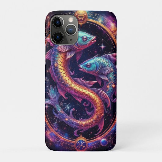 Kleurrijk Pisces-sterrenbeeldsymbool Case-Mate iPhone Case (Achterkant)