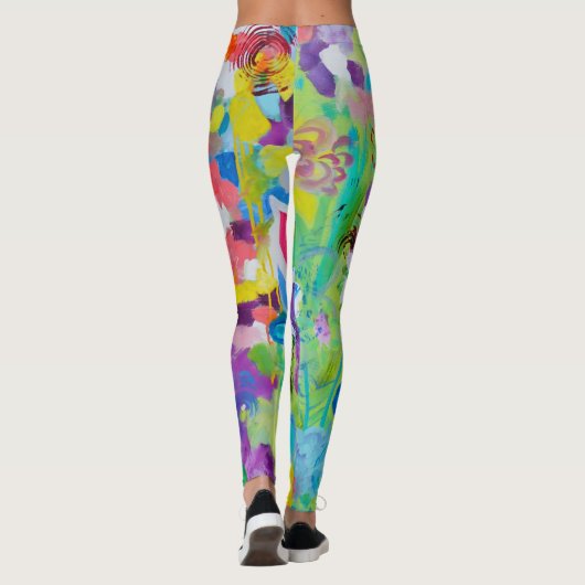 Kleurrijk plezier door Lydia's Art Sangria Legging (Achterkant)