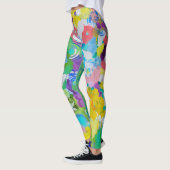 Kleurrijk plezier door Lydia's Art Sangria Legging (Links)