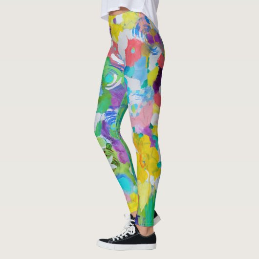 Kleurrijk plezier door Lydia's Art Sangria Legging (Links)