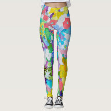 Kleurrijk plezier door Lydia's Art Sangria Legging