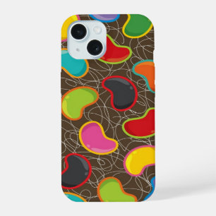 Kleurrijk Plezier Jelly Beans Pop Retro Snoeppatro iPhone 15 Hoesje