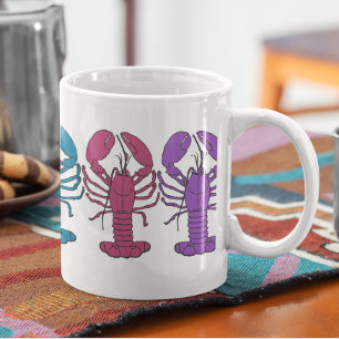 Kleurrijk Plezier Kreeft Crustaceancore Koffiemok