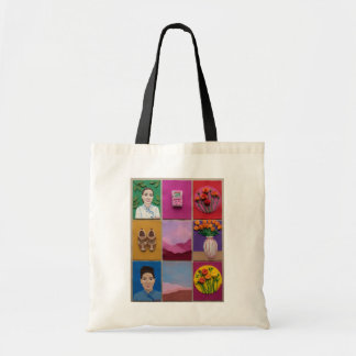 Kleurrijk Plezierig Vilt Kunst Collage Beeld Tote Bag
