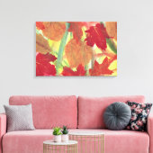 Kleurrijk Plezierige Herfst Bladeren Gewikkelde Ca Canvas Afdruk (Insitu (Woonkamer))