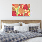 Kleurrijk Plezierige Herfst Bladeren Gewikkelde Ca Canvas Afdruk (Insitu (Slaapkamer))