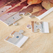 Kleurrijk pluizig beer legpuzzel (Zijkant)