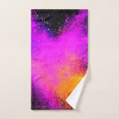 Kleurrijk Poeder Uitbarsting Bad Handdoek (Handdoek)