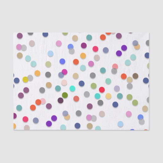 Kleurrijk poka Dot Print Tissue Paper Tissuepapier (Voorkant)