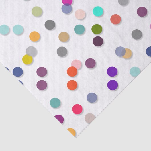 Kleurrijk poka Dot Print Tissue Paper Tissuepapier (Detail)