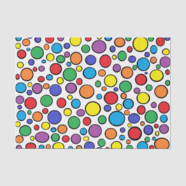 Kleurrijk poka Dots-document Tissuepapier