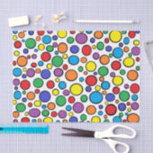 Kleurrijk poka Dots-document Tissuepapier (Craft)