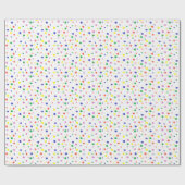 Kleurrijk poka Dots Wrapping Paper Cadeaupapier (Vlak)