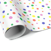 Kleurrijk poka Dots Wrapping Paper Cadeaupapier (Rol Hoek)