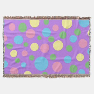 Kleurrijk poka-puntenpatroon gooi deken
