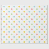 Kleurrijk poka-puntenpatroon Vakkadeverpakkingspap Cadeaupapier (Vlak)