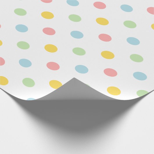 Kleurrijk poka-puntenpatroon Vakkadeverpakkingspap Cadeaupapier (Hoek)