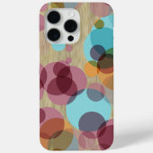 Kleurrijk poka stipt kunstpatroon op houtkorrel Case-Mate iPhone case (Achterkant)