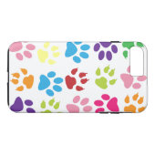 Kleurrijk Pootafdrukken Patroon Case-Mate iPhone Case (Achterkant (Horizontaal))