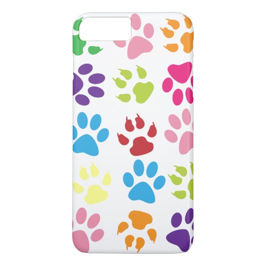 Kleurrijk Pootafdrukken Patroon Case-Mate iPhone Case (Achterkant)