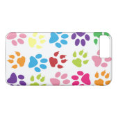 Kleurrijk Pootafdrukken Patroon Case-Mate iPhone Case (Achterkant (Horizontaal))