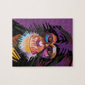 Kleurrijk Pop Art Monkey-portret Legpuzzel (Horizontaal)
