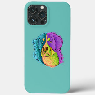 Kleurrijk Pop Art Portret Bernese Berghond Case-Mate iPhone Case