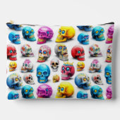 Kleurrijk Pop schedelpatroon Etui (Voorkant)