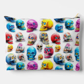 Kleurrijk Pop schedelpatroon Etui (Achterkant)