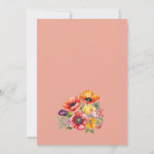 Kleurrijk Poppies Vrijgezellenfeest Kaart (Achterkant)