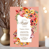 Kleurrijk Poppies Vrijgezellenfeest Kaart