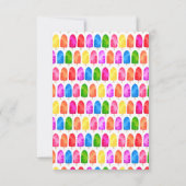 Kleurrijk Popsikel Ice Lolly patroon Bedankkaart (Achterkant)
