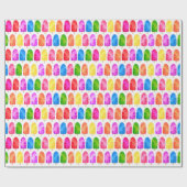 Kleurrijk Popsikel Ice Lolly patroon Cadeaupapier (Vlak)