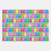 Kleurrijk Popsikel Ice Lolly patroon Inpakpapier Vel (Voorkant 2)