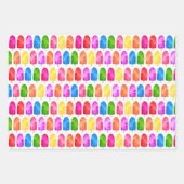 Kleurrijk Popsikel Ice Lolly patroon Inpakpapier Vel (Voorkant)