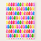 Kleurrijk Popsikel Ice Lolly patroon Planner (Achterkant)