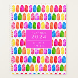 Kleurrijk Popsikel Ice Lolly patroon Planner