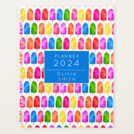Kleurrijk Popsikel Ice Lolly patroon Planner