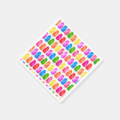 Kleurrijk Popsikel Ice Lolly patroon Servet (Hoek)