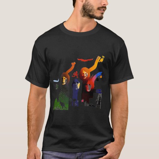 Kleurrijk-portret-Aba T-shirt (Voorkant)