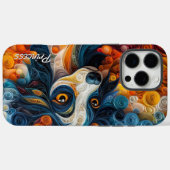 Kleurrijk portret met Chinese kuif Case-Mate iPhone Case (Achterkant (horizontaal))