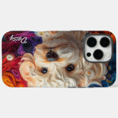 Kleurrijk portret van Bichon Frise Case-Mate iPhone Case (Achterkant (horizontaal))
