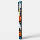 Kleurrijk portret van de Australische herder Case-Mate iPhone Case (Achterkant / Links)