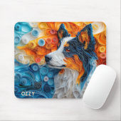 Kleurrijk portret van de Australische herder Muismat (Met muis)