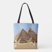 Kleurrijk Portret van Nefertiti Tote Bag (Achterkant)