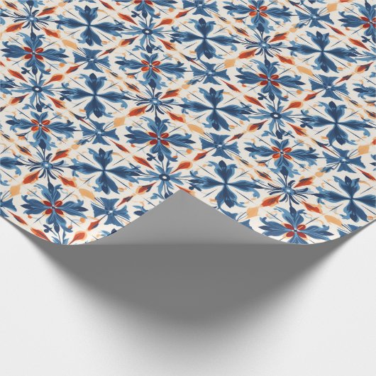 Kleurrijk  Portugees: artistiek ontwerp Cadeaupapier (Hoek)