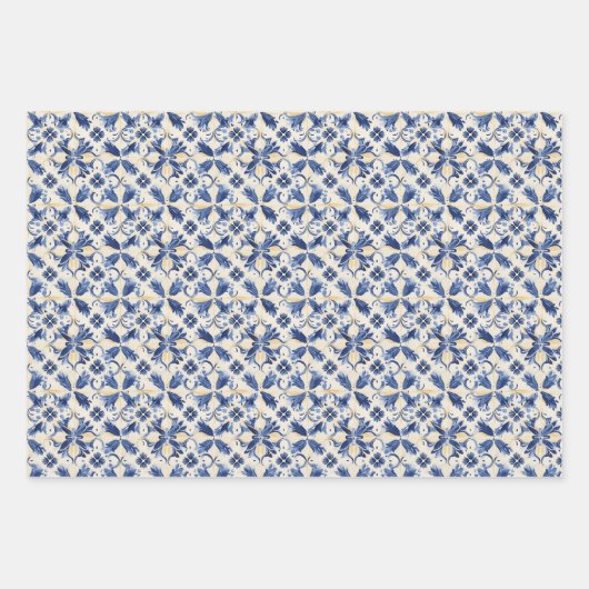 Kleurrijk  Portugees: artistiek ontwerp Inpakpapier Vel (Voorkant 3)